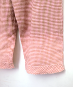 リネンギンガムチェック　パンツ